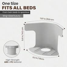 4 Large Bed Sheet Fixing Clips, Invisible Reinforced Bed Sheet Clips, Suitable For Various Sizes Of Bed Sheets, Easy To Install, Can Secure Bed Sheets Firmly, Thickened Anti-Slip Design, Compatible With All Sizes Of Headboards And Side Walls, Bed Sheet Fixing Device, Minimalist Restorer, Reinforced Design, Durable Plastic, Sheet Fixing Clips, Multi-Functional Clips - Gray - View 7