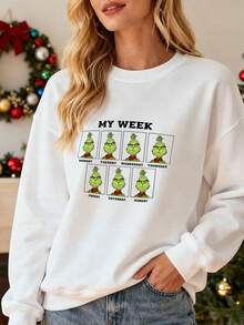 Women Plus Size Sports Sweatshirts - 白色 - 查看 1