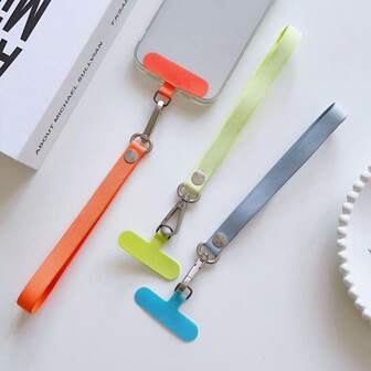 1 pieza Nuevo cordón magnético tejido minimalista + Correa de muñeca con clip Llavero magnético portátil antiperidida de cuerda tejida colorida