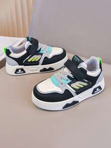 1 Pair Comfortable, Lightweight, Soft-Sole, Shock-Absorbing Children's Casual Running Shoes, Suitable For Indoor And Outdoor Wear, Spring/Autumn - Black - View 5