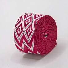 [Customer Favorite] 3 Yard 1.5 Inch/3..80cm Wave Pattern Jacquard Nylon Webbing Strap For Purse Bag DIY Crafting, DIY Wallet Making - Multicolor - View 27