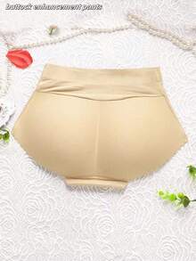 1 par de bragas de mujer de talle medio con función levantadora de glúteos, con diseño transpirable y de talle bajo, con función de control del abdomen y diseño de glúteos falsos para realzar las líneas de los glúteos. Es un elevador de glúteos acolchado para dar forma al Body, creando un aspecto de glúteos en forma de melocotón. No hay relleno en su interior y es cómodo y bien ajustado como ropa interior. - Multicolor - Ver 3