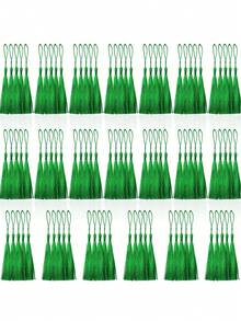 2026新款1个/100个迷你流苏戒指 - 5英寸涤纶流苏，适用于书签、珠宝制作、DIY手工艺品 - 20种鲜艳颜色，传统风格家居装饰和毕业庆典装饰，彩色流苏，装饰性流苏，学生可以用它们来悬挂书包、背包、手提包、手机等。它也可以作为独特的钥匙扣。 - 彩色 - 查看 22