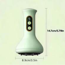 USB充电式腹部按摩器，可用于热敷和可调节强度的拔罐，适用于手臂和身体按摩，9种模式，带吸盘