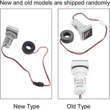 Pantalla de Voltaje de CA Voltímetro Digital LED, Amperímetro de 120 V CA 80 300 V Pantalla Digital Pantalla de Alta Precisión Indicador de Medidor de Corriente de Voltaje - Amarillo - Ver 6