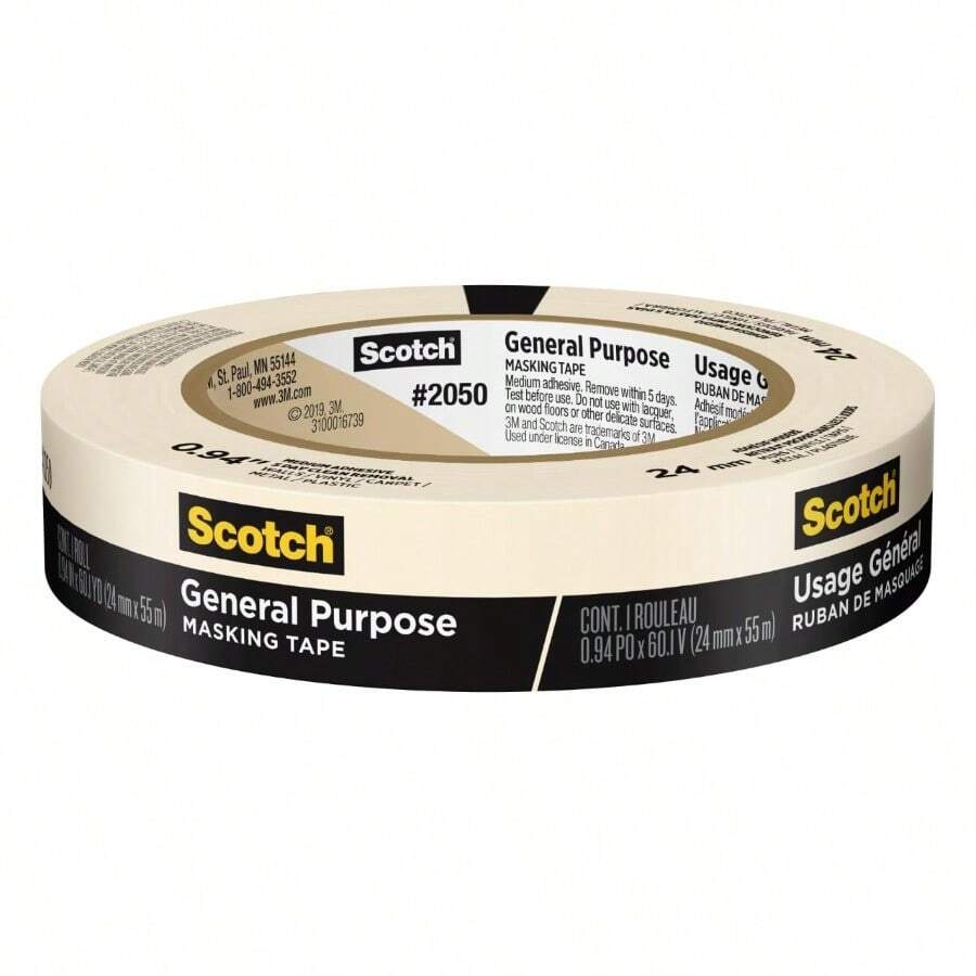 Cinta de enmascarar ecológica Scotch de 2.4 cm x 54.8 m, 1 rollo - Broncearse - Ver 1