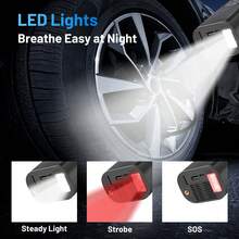 Wireless Digital Tyre Inflator 150PSI Portable Air Compressor For Car Moto Bike Car Electrical Air Pump Wireless Tire Inflation Pump For Car Mounted Motorcycle Bicycle Ball Auto Inflator Air Compressor - Black - View 8
