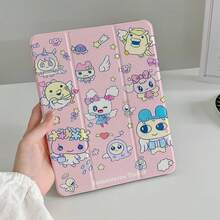 Korean Cute Rabbit Cases Pro 2024 11 Inch 2025 5/4 10. 9 10 9.. 10. 2/10. 5 6 With P Holder. Accessories. Merry & Happy New Year 2026 Aesthetic Festive Red Floral Print Shockproof Tablet With Pencil Slot Stand Function Scratch-Resistant Protective Cover - màu đen - Xem 2