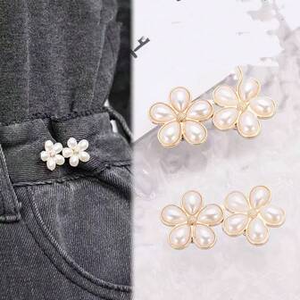 2 st. pärlfärgade avtagbara midjebandage, midjetränare, krage och manschetttillbehör, ingen sömnad, ingen knapp behövs