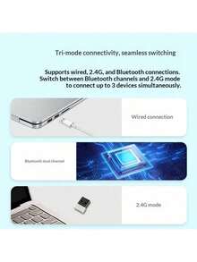 Lenovo 小新 K2‑82 三模鍵鼠套裝 82 鍵小巧 類膚滑鼠 低延遲 遊戲上分利器 三模穩定 辦公室遊戲雙用 - 石英粉 - 查看 2
