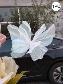 1/3/5pcs Simulation 3D Butterfly Decoration, Silk Butterfly Decoration For Weddings And Outdoor Activities - Perfect For Photography Backgrounds And Seasonal Celebrations, Butterfly Party Decoration, Garden Embellishment, Exquisite Design, Delicate Craftsmanship, Essential For Flower Enthusiasts - Multicolor - View 14