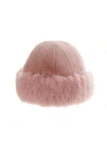 1pc Women's Winter Plush Bucket Hat, Russian Style Furry Winter Bucket Hats,Faux Fur Hat,Women's Fashionable Thick Hat, Winter Warm Hat, Fuzzy Beanie,Can Be Paired With Wool Coat, Winter Clothing Winter Outfits,Warm Ski Snow Hat,Valentine's Day Gifts, New Year Gifts. - Multicolor - View 16
