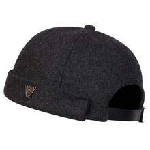 1pc Men's Wool Blend Fashion Denim Patch Flat Cap, Casual Warm Hat Suitable For Autumn/Winter Outings And Travel, Windproof And Insulating - Multicolor - View 10