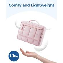 WSXC  Travel Toiletry Bag Extra Large Full-Open Hanging Toiletry Bag For Women Puffy Cosmetic Makeup Bag Organizer With Handle For Accessories Essentials Toiletries Brown - 棕色 - 查看 5