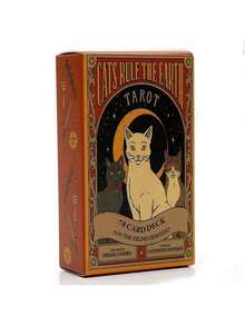 Exclusive Feline Tarot Cards Set For Fortune Telling And Party Fun Mystical Themed Divination Deck Gift For Game Nights Explore Spiritual Guidance With These Unique Tarot Cards Perfect For Beginners - Multicolor - View 1