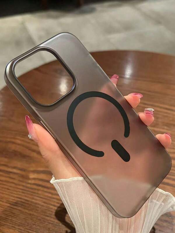 1pc New Matte PC Wireless Charging Magnetic Phone Case, Compatible With IPhone 16 Pro Max, 16 Pro, 15 Pro Max, 15 Plus, 14 Pro, 13, 12 Pro Max, 11 Protective Cover