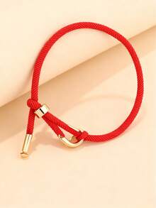 1 قطعة أساور خيط أنيقة وفاخرة للمراهقات، يمكن ضبطها وسحبها بحرية. إنها إكسسوار يومي للفتيات وهدية للمناسبات! - متعدد الألوان - مشاهدة 11