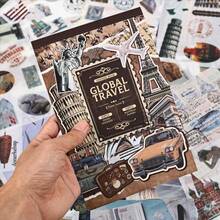 50 Sheets Travel Scrapbook Sticker Book For ScrapbooFKing, 300+ Washi Stickers With 20 A5 Scrap Book Papers For Journaling, Junk Journal Supplies, Collage, Bujo, Art Crafts,50TravelStickerPaperBook - 50張旅遊貼紙紙冊 - 查看 5