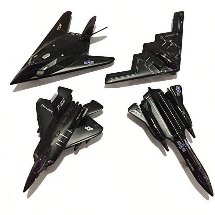 Master - Bombarderos Y Aviones De Combate Sigilosos De 5 Pulgadas De Metal Fundido A Presin, Juego De 4 - inicial - Ver 1