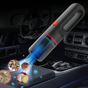  Carsun 手持式车载吸尘器 - 吸尘器和空气除尘器，高功率便携式吸尘器，带吸嘴，适用于汽车、家庭、办公室和宠物