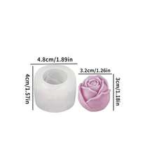 牡丹玫瑰心形硅胶蜡烛模具套装 - DIY树脂蜡烛肥皂制作家居装饰、婚礼、情人节、母亲节、生日、圣诞节、复活节工艺礼品（仅含模具） - 彩色 - 查看 11