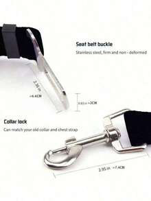 Pet Car Seat Belt, Pet Car Strap, Anti-Pet Running Around Strap, Pet Seat Seat Belt, Portable, Doesn't Take Up Space, Retractable Seat Belt, Pet Seat Belt, Car Seat Belt, Nylon Seat Belt, Heavy Duty Durable Car Seat Belt For Pets, Car Seat Seat Belt Dog Car Seat Car Seat Covers Dog Car Seat Cover Pet Car Seat - Nhiều màu - Xem 6