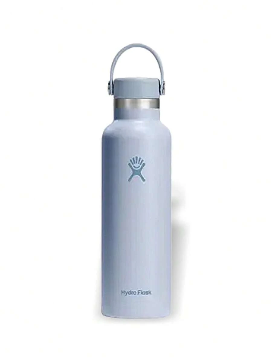 Hydro Flask Flex Cap 男女通用运动水壶，吸汗轻便，坚固耐用，易于清洗，防漏，用途广泛，适合户外、学校等场所，浅灰色/蓝色，21盎司，S21CSX484 - 淺灰藍色 - 查看 1