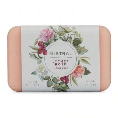 Mistral Classic Bar Soap, Champagne Peony, 2 Bars