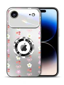 High-Quality Mobile Phone Case With Magnetic Closure For IPhone 17 Pro Max And 17 Air In CD Design With Full Screen Protection And Cute Cherry Blossom Bow. - Silver - View 14