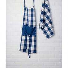 DII - Mantel Rectangular para cenas Familiares o reuniones en Interiores o Exteriores, Uso Diario, , , 1, 1(Navy & Cream Buffalo Check Paños de cocina) - Multicolor - Ver 5