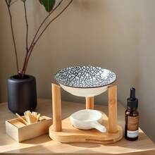 1 Set Wooden Door Creative Incense Holder Essential Oil Heated Lamp Home Wax Lamp Candle Holder - Multicolor - View 6