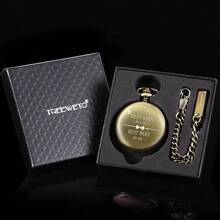 - Reloj de bolsillo grabado para hombre, regalo de propuesta de boda, regalo para el mejor hombre para un da, relojes de bolsillo para hombres, bronce - inicial - Ver 8