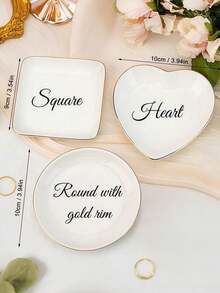 Khay đựng trang sức hoa văn cá nhân hóa - Khay đựng nhẫn bằng gốm sứ vẽ hoa màu nước theo yêu cầu, khay đựng trang sức tùy chỉnh, đĩa đựng nhẫn cưới cá nhân hóa, quà sinh nhật cho người yêu, quà cầu hôn cho phù dâu, hộp đựng trang sức độc đáo, quà tặng tình bạn, thích hợp để trưng bày trang sức trong các dịp sinh nhật, đám cưới, kỷ niệm, thiệp mời phù dâu và sử dụng tại nhà/văn phòng. - Nhiều màu - Xem 8