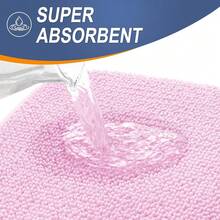OLANLY Thick Memory Foam Bath Mat Rug 30x20, Extra Soft Absorbent Bathroom Rug, Quick Dry Bath Mats, Non-Slip, Machine Washable Carpet For Bathroom, Tub And Shower, Home Decor Accessories, Pink,30inchx20inch,Pink - 粉色 - 查看 4