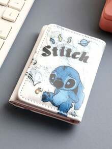 Women's Stitch Short Tri-Fold Wallet Exquisite Compact Practical Personalized High-End Card Holder Wallet Card Holder Coin Purse Anti-Magnetic For Women Wallet Mini Wallet Purse Wallet Small Wallet Coin Wallet - Multicolor - View 5