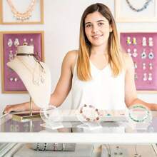 1-6 piezas Soportes de exhibición de pulseras de acrílico, estante transparente para joyas, soporte para muñequeras y relojes sin alimentación eléctrica para mostrador minorista - transparente - Ver 6