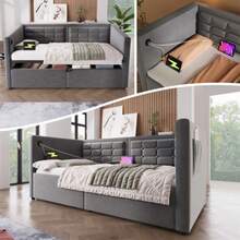 Bed Frames - Grey - View 8