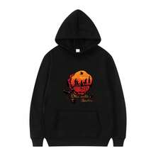 Sunset Rose - , Nature - Inspired Design  Hoodies All Season Daily Casual Sports Pullover Jogging Pants.Jpg - Black 14 - View 1