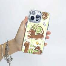 Funda transparente con diseño de perro y kiwi, compatible con fundas ,  17,  16 Pro Max,  15 Pro Max,  13 y  12. Fabricada en TPU, ofrece protección contra golpes y caídas. Un regalo adorable para familiares, amigos, seres queridos, novios/novias y para Navidad.funda de teléfono, fundas de teléfono, funda de , funda de  17 Pro, funda de  16, Navidad, funda de  17 Pro Max, funda de  17, fundas de , funda de  15,  17 Pro Max, fundas para , funda de  16 Plus, regalos de Navidad, funda de  13, funda de teléfono de Navidad, funda de  16 Pro, funda de teléfono  15, funda de teléfono  13, funda de  15, rosa, funda de teléfono rosa, regalos, malvado, regalos para mujeres, funda de teléfono linda, regalos para hombres, teléfono negro Estuche, regalos para hombres - transparente - Ver 3