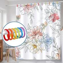 Colorful Shower Curtain Hooks - 12 Pcs Circular Plastic Shower Curtain Rings For Bathroom - O Shaped Rainbow Color Shower Hooks Rings For Shower Curtain Rod,RainbowColor - RainbowColor - View 7