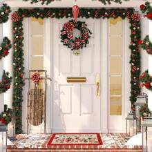 Tapete Navideño Entrada, Alfombras Decorativas Antideslizantes de Feliz Navidad, Felpudo de Navidad para Puerta de Entrada, 50x80, para Interior y Exterior - 1 - Ver 8