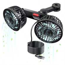 360 Grados Ventilador Para Auto Asiento Trasero De Coche Usb