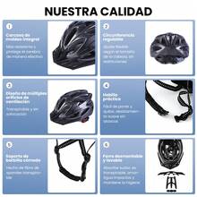 1 pieza  Casco Bicicleta para Hombre y Mujer, Juego de Accesorios para Bicicleta, Casco de Bicicleta con Accesorios a Prueba de Viento e Insectos, adecuado para bicicleta de montaña y de carretera para adultos y jóvenes, protección ajustable de calidad con flujo de aire integrado para ciclismo de montaña y carretera - HO-022 fibra de carbono - Ver 3