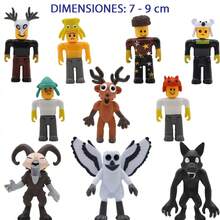 Kit 10 Figuras 99 Noches Bosque Juego de Terror Personajes de Juguete Ciervo Búho Cabra Lobo 99 Nights de Plástico Tamaño 7 a 9 Cm - Multicolor - Ver 5
