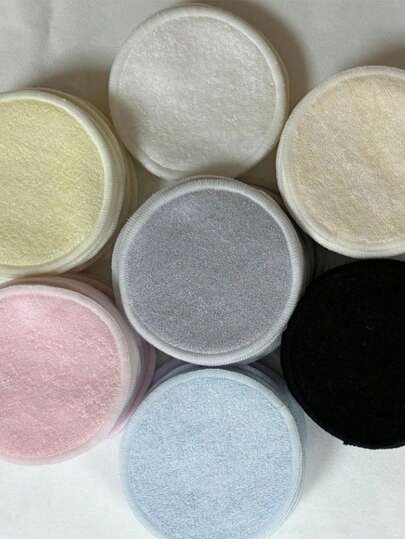 3/5/20 قطعة من أقمشة المناديل الناعمة فائقة الرقة لإزالة المكياج، مع حلقة تعليق، لطيفة على البشرة، قابلة للغسيل وإعادة الاستخدام