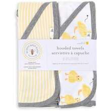 Burt's Bees Baby - Toallas con Capucha, Rizo de Punto Absorbente, súper Suave, de una Sola Capa, 100% algodón orgánico (Patos pequeños, Paquete de 2), 2 Unidades (Paquete de 1)(pequeños patos Paquete-de-2) - Multicolor - Ver 8
