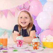 - Paquete de 500 tazas de papel desechables de 5 onzas, tazas de enjuague bucal pequeas coloridas, para fiestas, picnics, barbacoas, viajes y eventos, margarita - 5 onzas, paquete de 500 florales - Ver 7