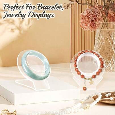 1-6个亚克力手镯展示架，透明珠宝架，零售柜台用无动力腕带和手表展示柜