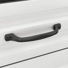 Zapatero giratorio con tres puertas y dos cajones, zapatero de madera, ideal para la entrada y el salón. 80 cm de ancho x 23,5 cm de profundidad x 131 cm de alto. - Negro - Ver 8