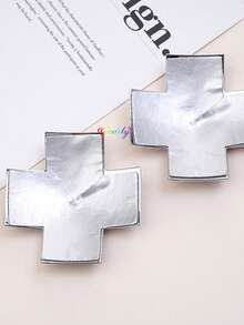 Sexy Nipple Patch Chest Chain Accessory, Nightclub Party Nipple Patch Cross Sexy Chest Decoration Body Chain Full Of Diamonds Geometric Rhinestone Chest Patch Non Piercing